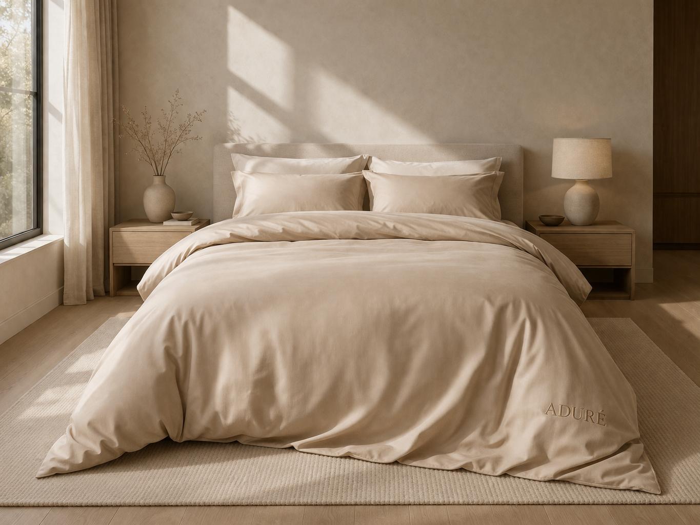 ADURÉ beige bedding detail